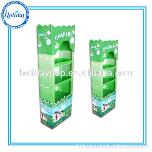 350gsm CCNB + K3 3mm cardboard floor display CMYK printing glossy lamination